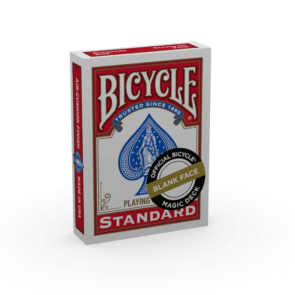BICYCLE MAGIC CARDS BLANK FACE- RED BACK 1019710