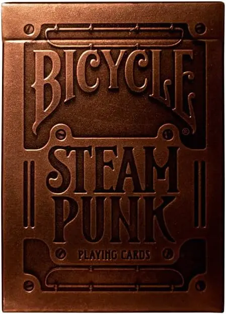BICYCLE POKER PLAYING CARDS STEAMPUNK GOLD 1024790