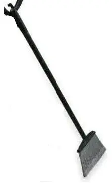 LOBBY DUST PAN BLACK BRUSH ONLY ECOLINE