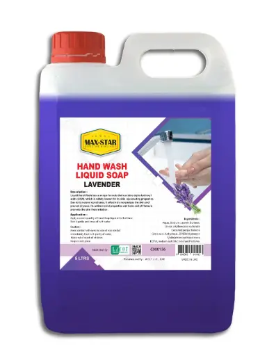 [C000156] HAND WASH LIQUID  LAVENDER PEARLISED 5LTRS