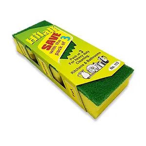 SPONGE WITH SCOURER