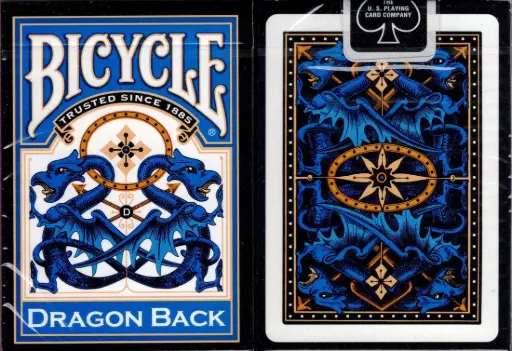 [BICPOKBLU1DK001] BICYCLE PLAYING CARDS POKER BLUE DRAGON 1024349