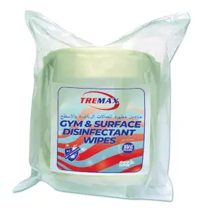[C000953] GYM & SURFACE DISINFECTANT WIPES REFILL 600WIPES TREMAX