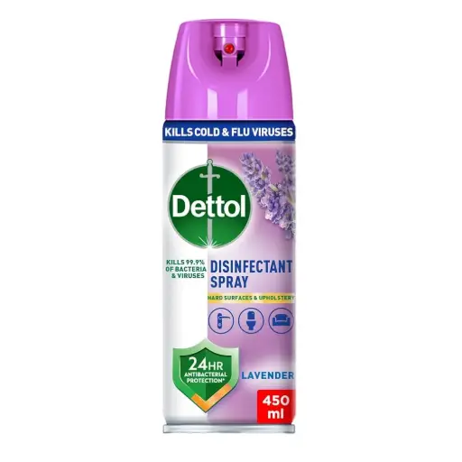 [C000012] DETTOL DISINFECTANT AEROSOL SPRAY DDS 450ML (LAVENDER GBS)