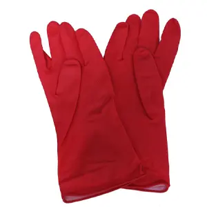 [D000130] RUBBER GLOVES ECOLINE 12X1PK (EXTRA LARGE, RED)
