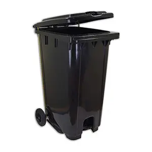 [J000714] PLASTIC PEDAL BIN ECOLINE (240LTR, BLACK)